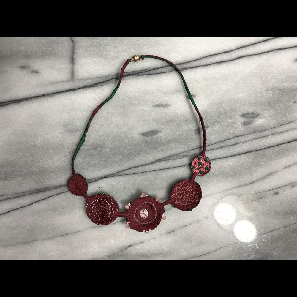 *Fibre Art Reversible Necklace